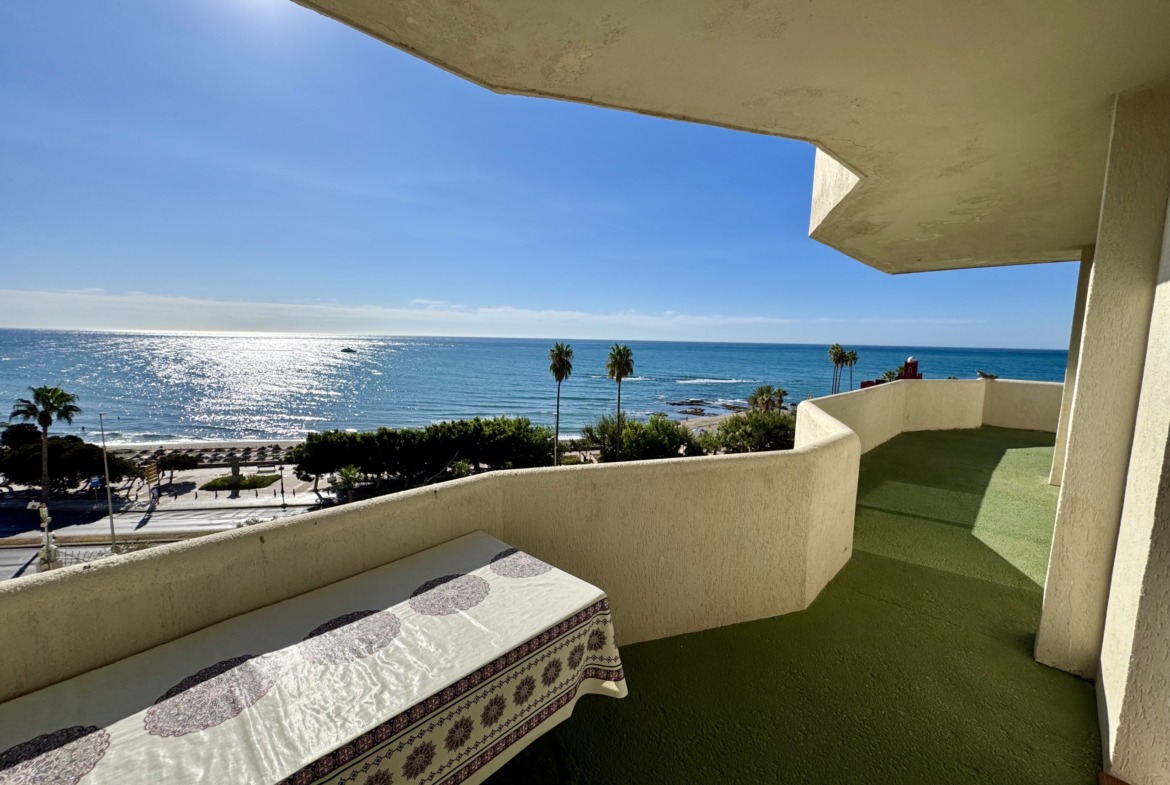 Terraza con vistas al mar