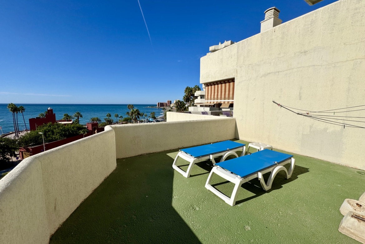 Terraza con vistas al mar
