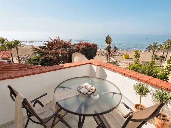 Terraza con vistas al mar